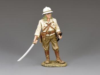 Standing Japanese Officer with Sword Drawn--single figure #2