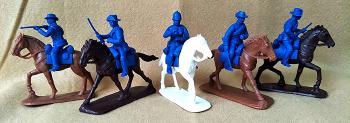 Zulu War Natal Mounted Auxiliary Frontier Light Horse--five mounted plastic figures #6
