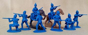 Zulu War Natal Mounted Police (Horse & Foot)--eight figures & two horse figures #3
