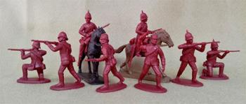 Zulu War British Imperial Mounted Infantry (Horse & Foot)--eight figures & two horse figures #0