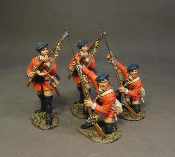 Four British Skirmishing #3, 60th Royal Americans, Light Infantry Company, Battle of Bushy Run--four figures #0