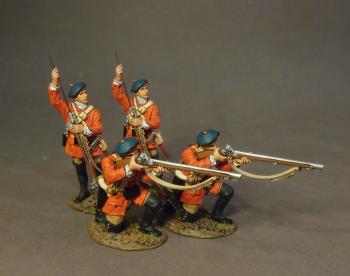 Four British Skirmishing #4, 60th Royal Americans, Light Infantry Company, Battle of Bushy Run, 1763--four figures #0