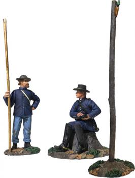 U.S. Telegraphy Corps Set No.1--two figures and telegraph pole #2