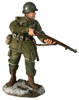 U.S. 101st Airborne in M-43 Jacket Advancing With Caution, Winter, 1944-45--single figure #8