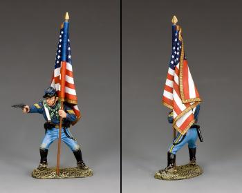 Rally Round The Flag, Boys!--single U.S. Cavalry Flagbearer figure #0
