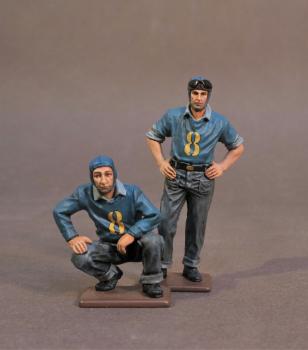 Two Plane Handlers #2, USS Saratoga (CV-3), Inter-War Aviation--two figures--RETIRED--LAST ONE!! #0