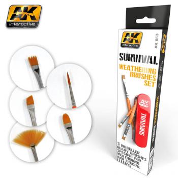Survival Weathering Brushes Set (5 different) #4