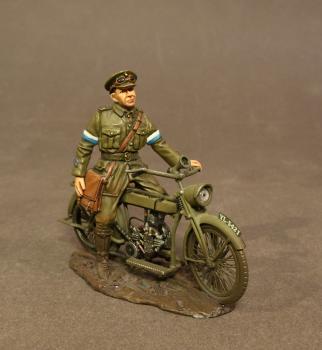 Despatch Rider on Motorbike, Royal Engineers Signal Service(RESS) (set B), The Great War, 1914-1918--single figure on motorcycle #0