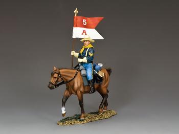 The Guidon Bearer--single mounted U.S. Cavalry figure with guidon #11
