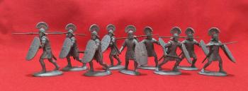Roman Praetorian Guards--nine unpainted plastic figures #0