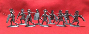 Roman Legionaries (Legio I Italica)--nine unpainted plastic figures #0