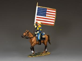 The Stars ’n’ Stripes Forever--single mounted US Cavalry figure with flag and movable head #10