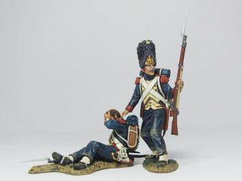 Saving His Friend--two French Old Guard figures #13