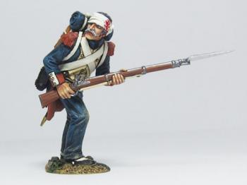 French Old Guard Advancing Checking with Musket (bandaged head)--single figure #2