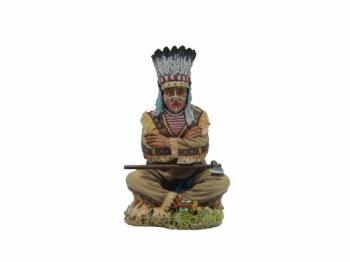 Unhappy Sioux Elder--single seated figure #5