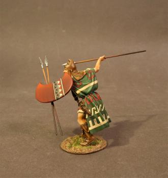 Thracian Peltist (red shield with white and black stripe), 4th Century BCE, Armies and Enemies of Ancient Greece and Macedonia--single figure #0
