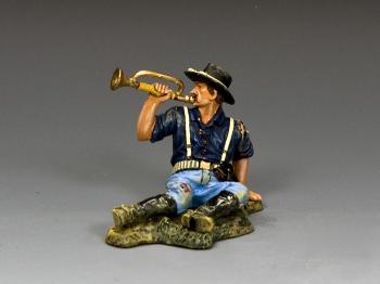 The Wounded Bugler--single 7th Cavalry bugler figure #2