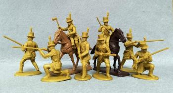 Kentucky Riflemen (Foot & Mounted)--2 mounted and 6 foot plus 2 horse models with arms options #0