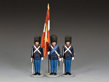Danish Royal Life Guards Colour Party--three figures #0