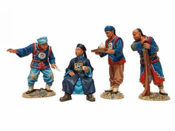 Drinking Tea Calmly--four Boxer Rebellion-era Qing warrior figures #7