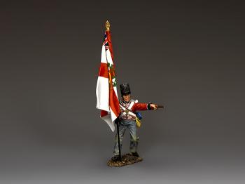 The Temporary Regimental Standard Bearer--single Redcoat corporal figure #17