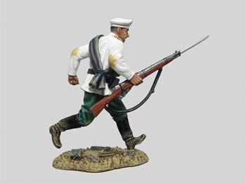 Running with Rifle (right hand only)--single Boxer Rebellion era Russian soldier figure running with rifle in right hand #11