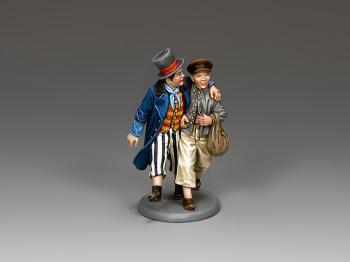 Oliver & Dodger--two Dickensian Youth figures on single base #9