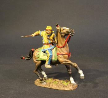 Persian Cavalry Set 2A (yellow and blue-striped clothes), The Achaemenid Persian Empire, Armies and Enemies of Ancient Greece--single mounted figure with spear--RETIRED--LAST ONE!! #0