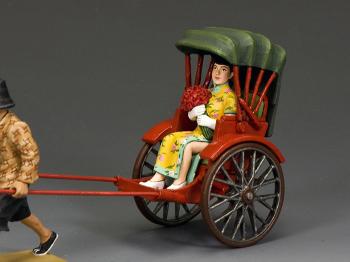 Chinese Lady Rickshaw Passenger--single seated figure (no rickshaw) #0