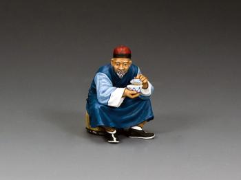 Enjoying A Cup of Tea--single seated Chinese figure #0