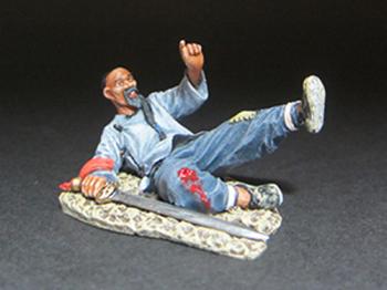 Wounded Boxer (lying on blanket)--single Chinese figure #0