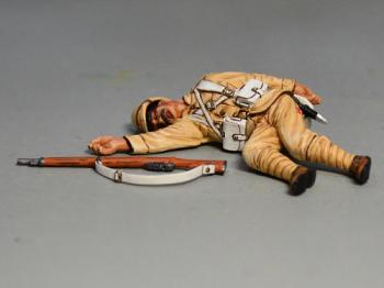 Being Shot--single British Infantry casualty figure lying on side #11