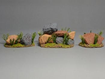 Beautiful Stones--three clumps of stones #7