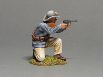 Boer Commando Kneeling Shooting with A Pistol--single figure #6