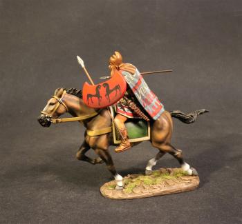 Thracian Cavalry (Red Shield), 4th Century BCE, Armies and Enemies of Ancient Greece and Macedonia--single mounted figure #0