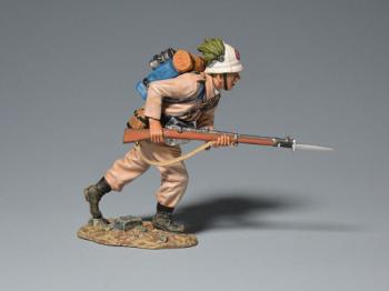 Boxer Rebellion Italian Bersaglieri Light Infantry Charging With Gun (A)--single figure #16
