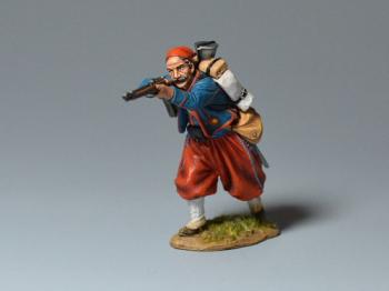 French Zouave Infantry Advancing Firing #13