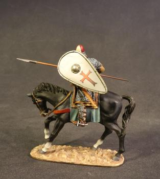 Crusader Knight (White Kite Shield with Red Cross), The Crusades--single mounted figure--RETIRED -- LAST TWO! #0
