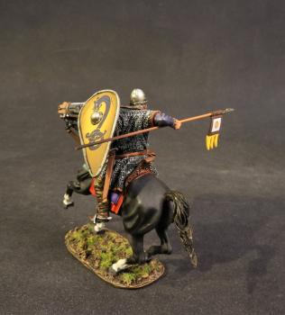 Norman Knight (Yellow Snake Monster Kite Shield), The Norman Army, The Age of Arthur--single mounted figure--RETIRED -- LAST TWO! #0