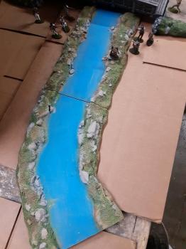 Image of Straight and Curved Foam River Section Set--FOUR IN STOCK.