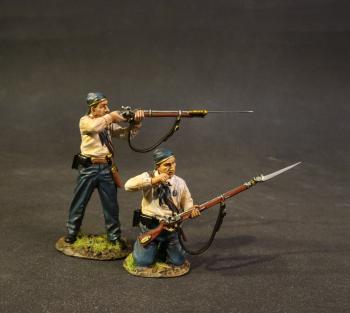 Two Infantry Firing and Loading Set #2, 11th Regiment New York Volunteer Infantry, The First Battle of Bull Run, 1861, American Civil War--two figures--RE-RELEASED. #0