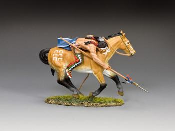 Bloody Lance--single mounted Cheyenne Dog Soldier with spear #0