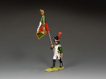 Italian Grenadiers of the Guard Subaltern with Regimental Colour--single figure #0
