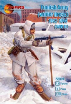 WWII Finnish Army Winter Dress, 1942-1944--12 figures in 8 poses--FOUR IN STOCK. #10