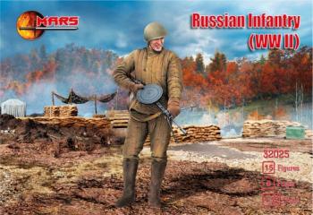 WWII Russian Infantry--15 figures in 8 poses--THREE IN STOCK. #8
