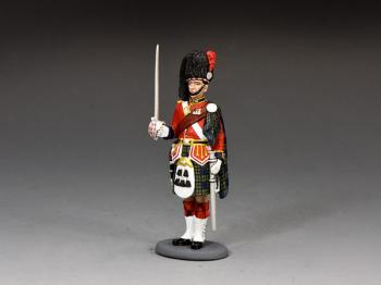 Black Watch Officer At Attention-single figure #0