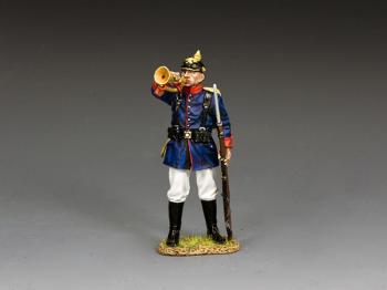 Prussian Line Infantry Rifleman/Bugler--single figure #0