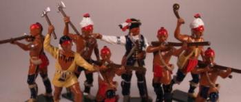 Woodland Indians (French Allies): 8 in Action Poses #5