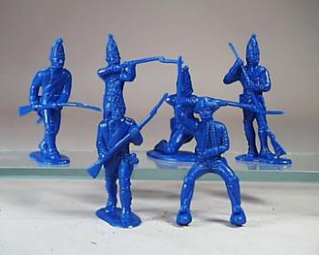 Revolutionary War Hessians--12 figures in 10 poses (blue)--RETIRED--LAST ONE!! #0