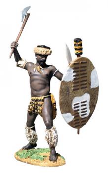 Zulu Attacking with Axe--single figure #10
